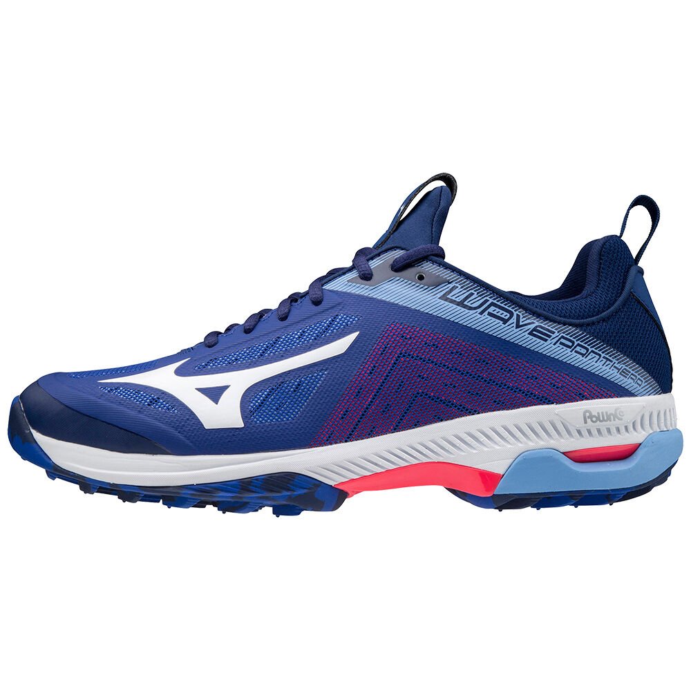 Mizuno Men's Wave Panthera Hockey Shoes Blue/White/Pink (X1GA201020-SHG)